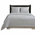 Better Trends Olivia Collection 100% Cotton Full/Queen Comforter Set in Gray QUOLQFGRY